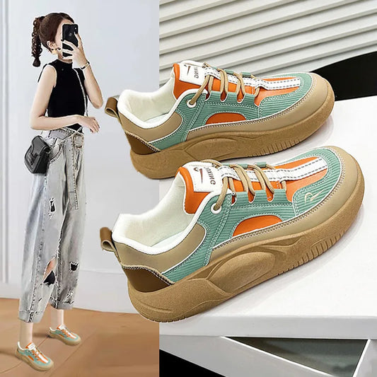 Women Leather Loafer Sneakers